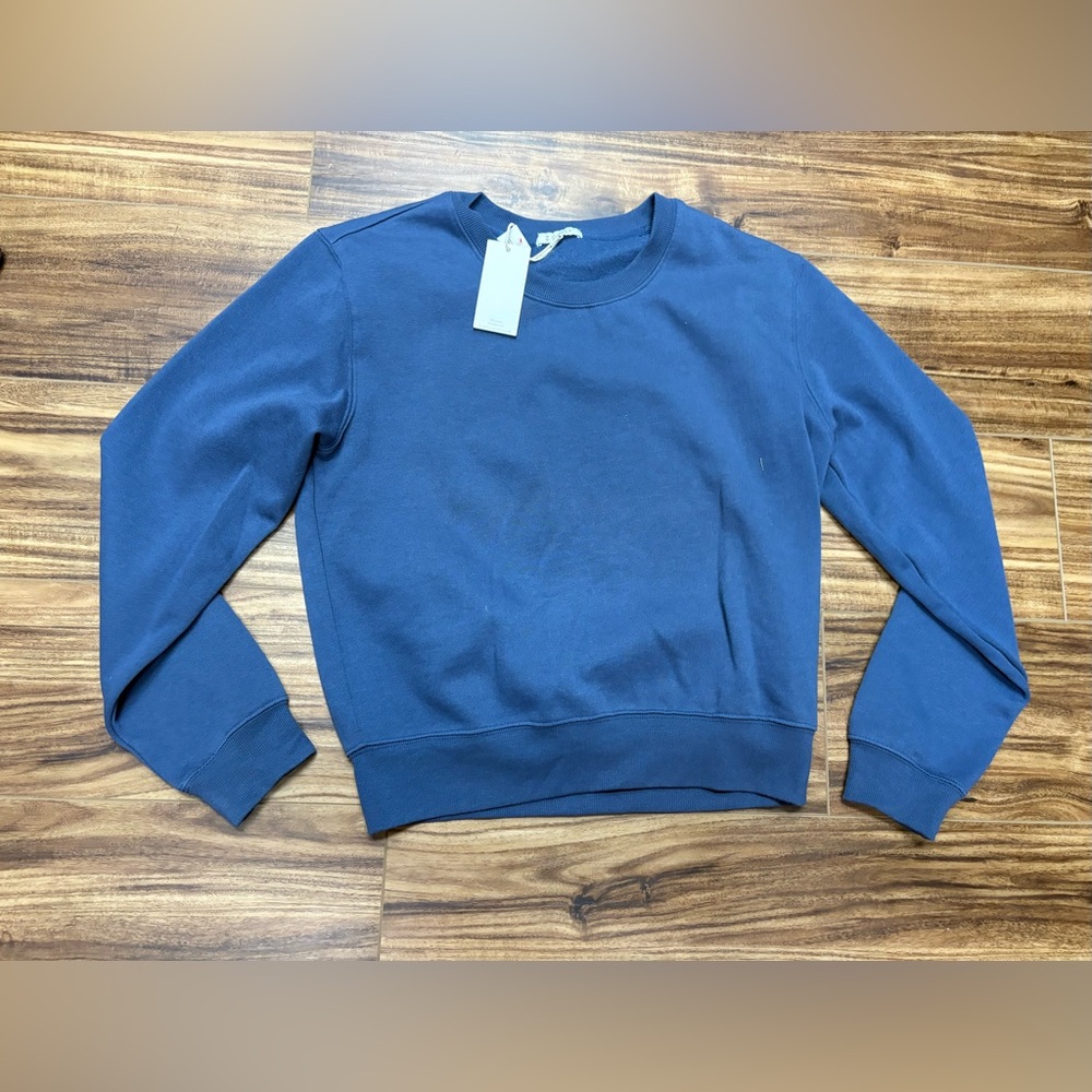 Z Supply classic crew blue Sweatshirt, size small, new with tags